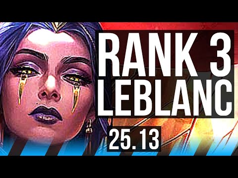 LEBLANC vs ZOE (MID) | Rank 3 LeBlanc, 11/3/11 | KR Challenger | 25.13