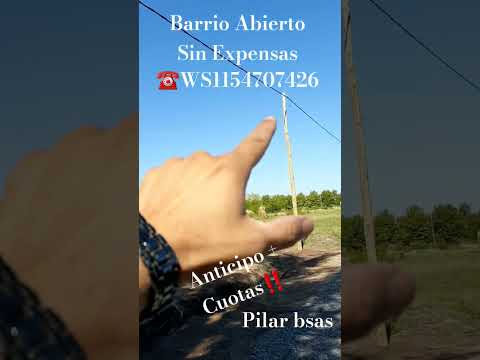 Terrenos Pilar Manzanares ws1154707426 BSAS