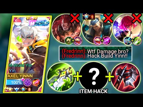 YIN VS JUNGLER FREDRINN | EPIC COMEBACK (18 KILLS) | YIN BEST BUILD & EMBLEM | MOBILE LEGENDS