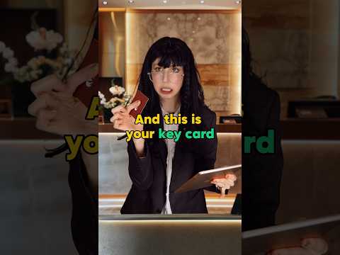 🏨 Hotel check-in with Mike 💖 #learnenglish #ingles #english