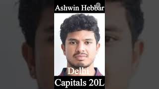Ashwin Hebbar Delhi Capitals