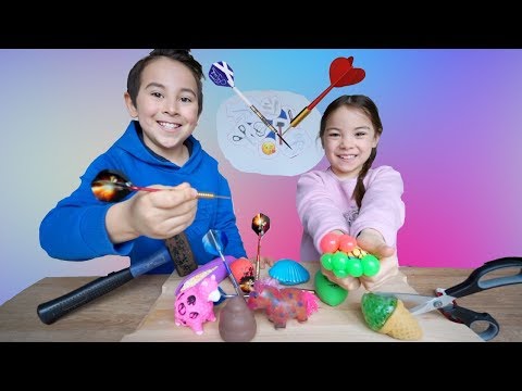 Dartwurf entscheidet! Squishy zerschneiden 😱 | Johann Loop