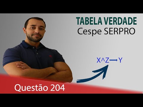 Cespe SERPRO [Tabela verdade] - Questão 204 - Raciocínio Lógico