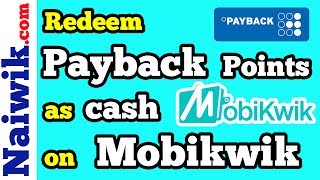 How to redeem Payback points as cash on Mobikwik App
