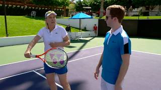 This tell made Martina Navratilova a poaching machine