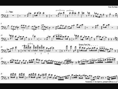 Curtis Fuller 'Blue Train' Trombone Solo Transcription