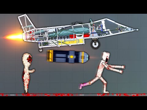 SCP Facility BOMBED By Fighter Jet - People Playground Gameplay