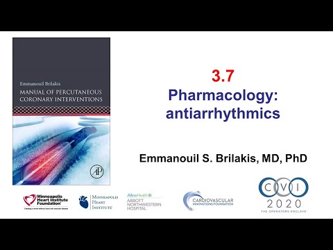 3.7 Manual of PCI - Pharmacology: antiarrhythmics