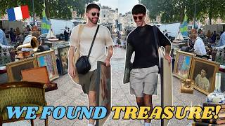 We went Antiques Hunting in France! Flea Markets, Food, & Fun!