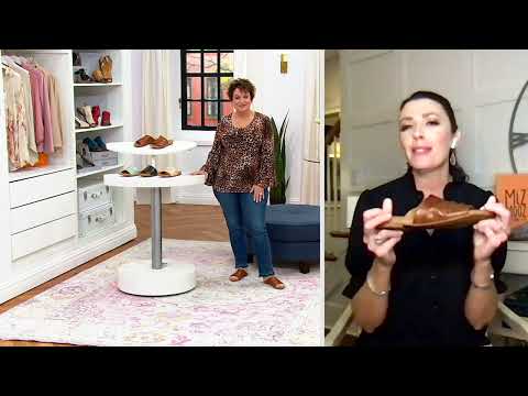 Miz Mooz Leather Slide Sandals - Aria on QVC