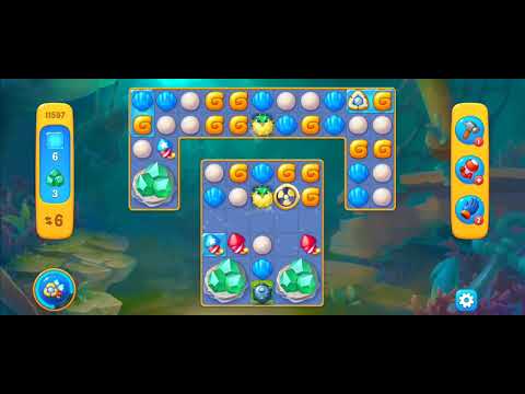 Fishdom Easy Level 11597 (with ingame lightning booster) @choraelmin