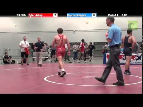 Men 79 KG / 174 lbs - Tyler Askey vs. Keaton Subjeck