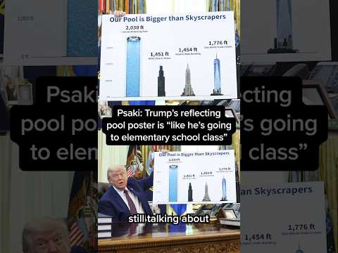 Psaki: Trump's reflecting pool poster is 'like he's going to elementary school class'