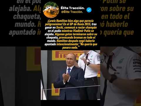 ¡Cuando Hamilton Casi Bañó al Presidente Putin con Champán!#mexico #automovilismo #formula1 #spanish