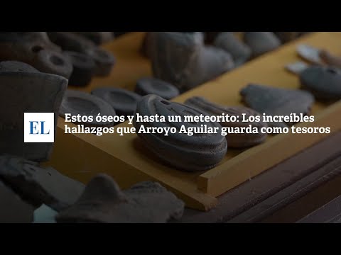 Restos óseos y hasta un meteorito: los increíbles hallazgos que Arroyo Aguiar guarda como tesoros
