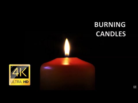 4K 10 Hours Burning Candle - Relaxing Candle Flame