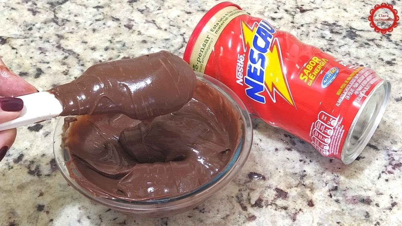 RECHEIO DE NESCAU 2 INGREDIENTES PRONTO EM MINUTOS