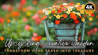 🌻♻️ Upcycling Creative Garden Decor Ideas: Transform Your Trash into Treasure Inspiration