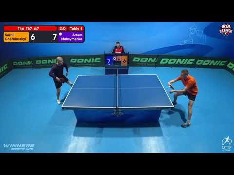 19:00 Serhii Cherniavskyi 3 - 0 Artem Maksymenko West 5 WIN CUP 18.12.2022 | TABLE TENNIS WINCUP