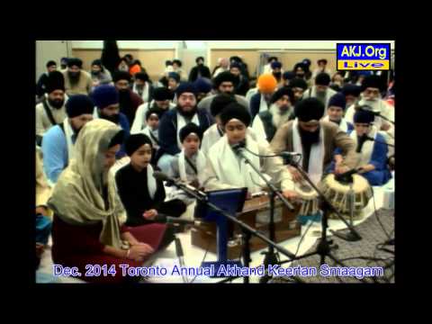 065 Toronto Dec. 2014 Smaagam - Friday Evening Keertan - Bh. Kudhrit Singh Jee Toronto