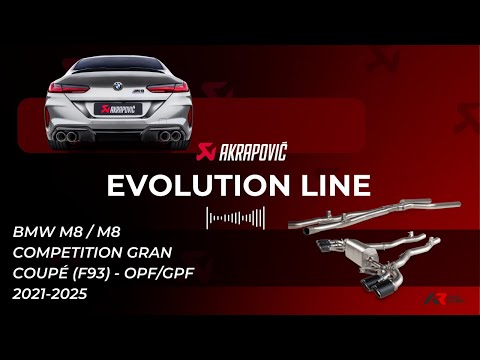 EVOLUTION LINE - AKRAPOVIC - BMW M8 / M8 Competition Gran Coupé (F93) - OPF/GPF 2021-2025