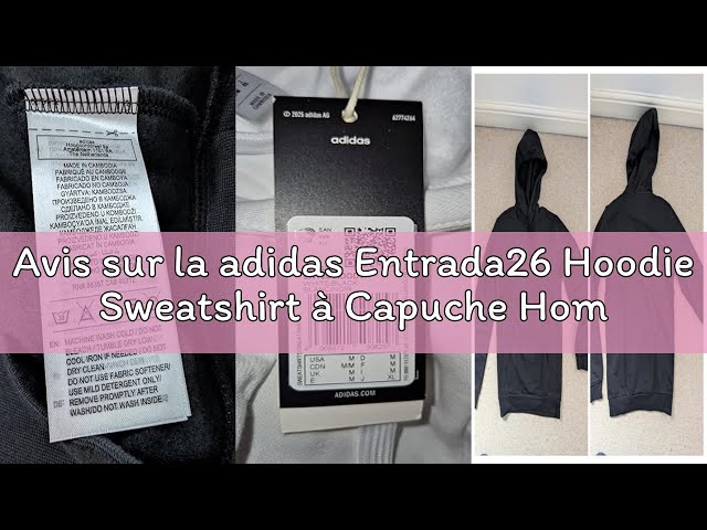 Vídeo relacionado con adidas Hombre Entrada26 Hoodie Sweatshirt, Team Yellow/Black, S