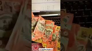 Canada Dollar status | 🇨🇦 Canadian Currency | India to Canada | Canada whatsapp status video#shorts