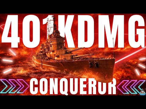 Conqueror = 401.000 DMG! "HÖLLENFEUER" 🤯🔥 | 400K Club | World of Warships 🚢