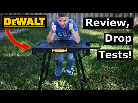 Dewalt Folding Workbench DWST11556 Tool Review, Drop Tests