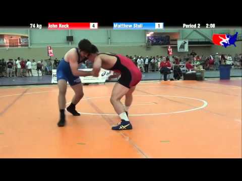 John Keck vs. Matthew Stull at 2013 ASICS University Nationals - FS