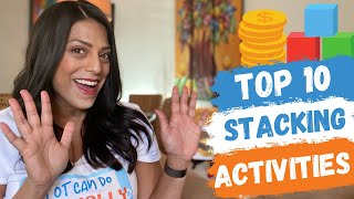 10 STACKING ACTIVITIES | Parent & Professionals Guide to Improve Fine Motor Skills | Stacking Games