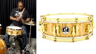 Video thumbnail for Caixa Sonor Artist Series Maple 14x5" snare sound check by Batera Clube Drum Shop