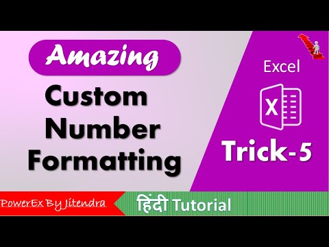 Custom Number Formatting in Excel Trick 1