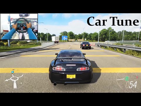 1600BHP Toyota Supra with best car tune - Forza Horizon 4 | Logitech g29 gameplay