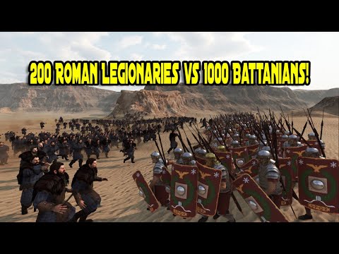400 Roman Legionaries vs 1000 Battanian Volunteers - Mount & Blade 2: Bannerlord Rome Mod