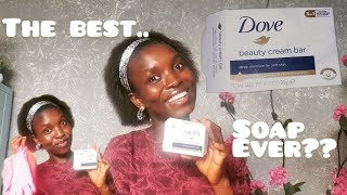 Dove beauty cream bar soap for bright, smooth skin..