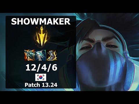ShowMaker Yasuo MID vs Ahri| Patch 13.24 KR Challenger