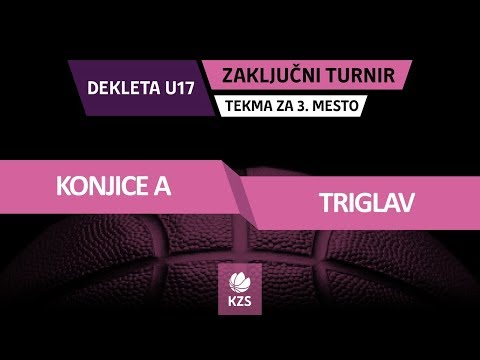 F4ŽU17 - Konjice A : Triglav - za 3. mesto - Sezona 2018/19