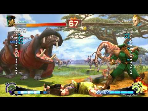 robin01 [Abel] vs AOI MOMO [Bison] SSF4 Japanese Online Ranked Matches - TRUE-HD