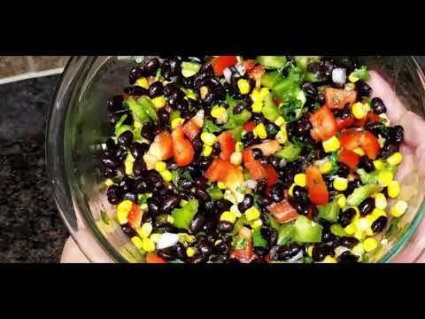 ENSALADA DE FRIJOLES Y GRANOS DE ELOTE SALUDABLE /EASY BEAN SALAD