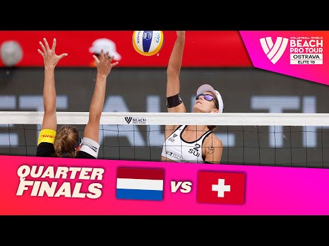 Stam/Schoon vs. Heidrich/Vergé-Dépré, A -  Quarterfinal Highlights Ostrava 2022 #BeachProTour