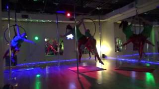 Christmas in Hollis Lyra Performance at Buttercup Pole Dance