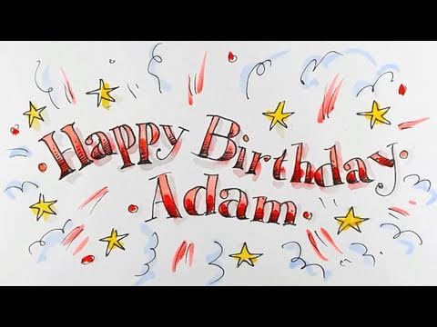 How To Write Happy Birthday In Fancy Lettering Shoo Rayner Author