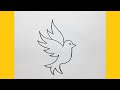 dessin facile | comment dessiner un oiseau qui vole facilement | dessin kawaii | dessins facile