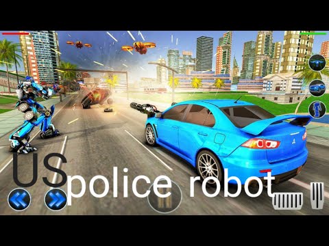 robot police car game | US Police Car Transform Robot War 2020