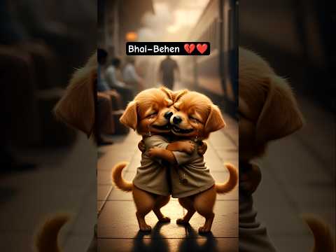 Bhai–Behen Ka Rishta 🐶💔 | Ek Emotional Train Story #shorts  #emotionalstory #dogstory