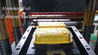 Aluminium Foil Container Machine Manufacturer in China | Airline Lunch Box Making Machine