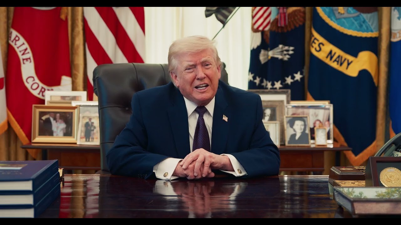 President Donald J. Trump delivers a message on Holy Week