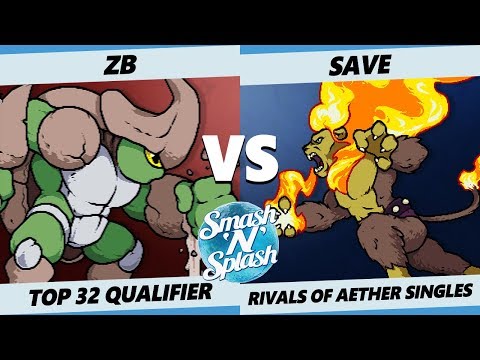 SNS5 RoA - OCE | ZB (Kragg) Vs. MK | SAVE (Zetterburn) Rivals of Aether Top 64