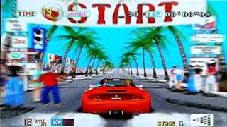 Out Run on Sega Classics Collection for PS2. Gameplay & Commentary